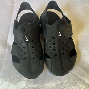 Nike Black Perforated Slip-On Sandals size 7C